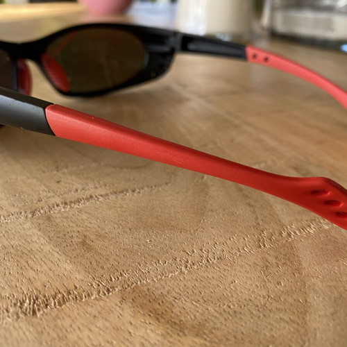 Sports Sunglasses with Yellow/Gold Mirror Lenses like new, wrap-around