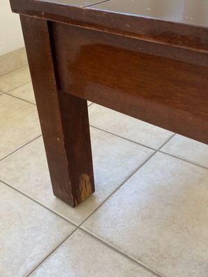 Coffee table solid wood used with marks