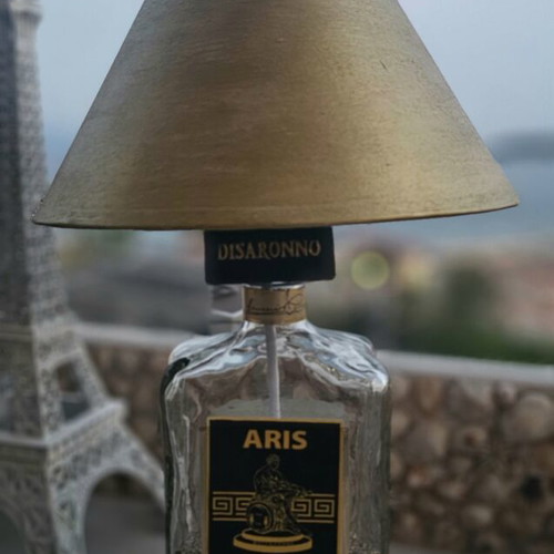 Aris lamp disaronno originale lamp with gold sand
