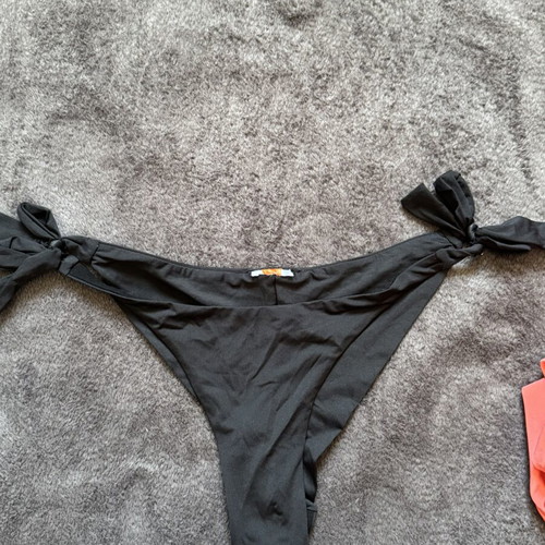 Zara one-piece swimsuit new, cross back, red and orange