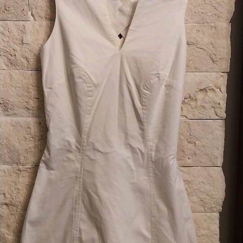 Milk and Honey dress small like new, ice white with striking back