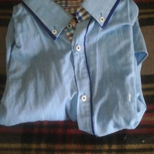 Poli Gianni shirt medium blue like new