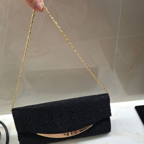 Evening bag new, black handheld