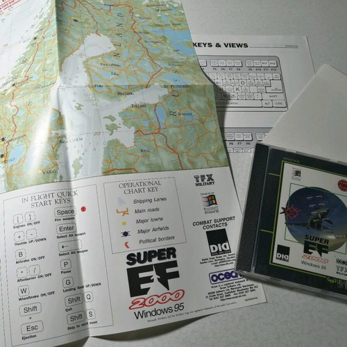 Super EF 2000 Windows 95 game like new for PC