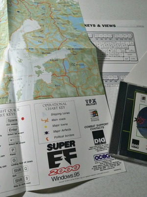 Super EF 2000 Windows 95 game like new for PC
