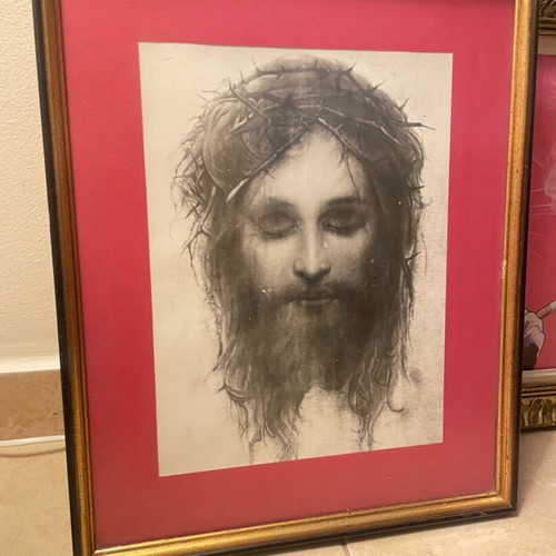 Jesus print wall art like new