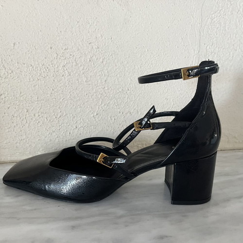 Zara Mary Jane heels new, size 40, black patent leather