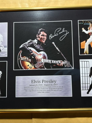 Elvis Presley Signed A3 Poster new memorabilia