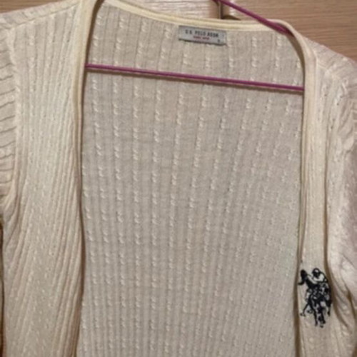 US Polo Assn cardigan small, used, white