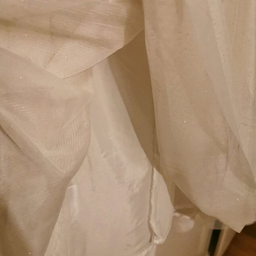 H&M dress used with glitter for girl 8-9 years gold