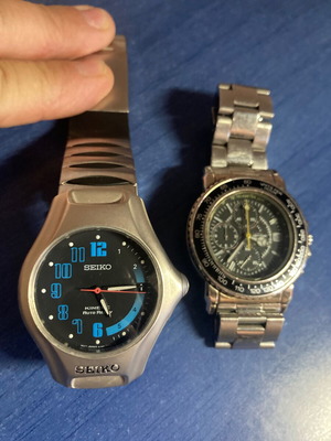Σετ ρολογιών Seiko kinetic autorelay sport και Breil χρονογράφος σαν καινούργιο