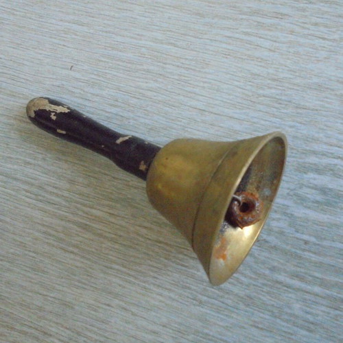 Old handbell with handle used
