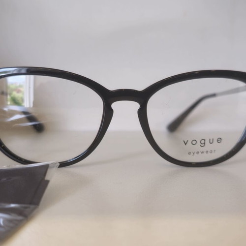 Vogue women's new cat eye prescription glasses black and silver