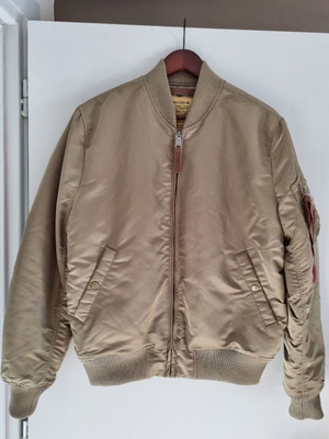 Alpha Industries Stratos MA-1 VF59 jacket, brown gold, size L