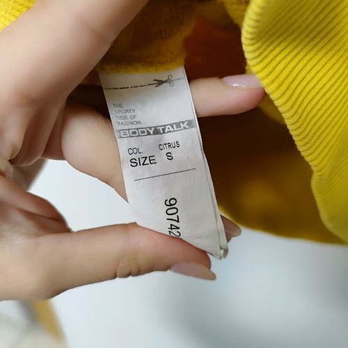 Bodytalk women's sweatshirt like new, yellow, size S
