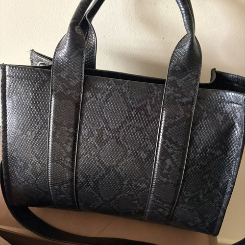 Answear Lab snake print black handbag like new, large with strap
