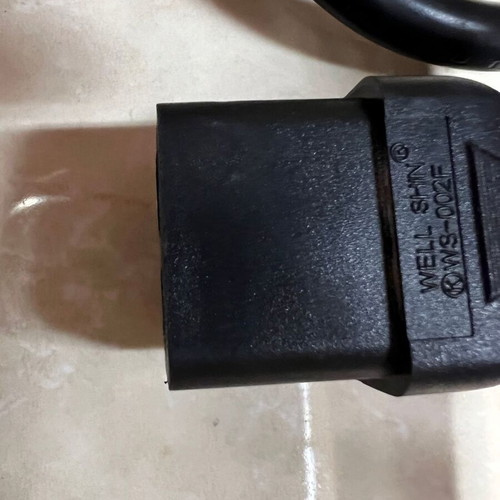 C19-C20 cable used, black 2.5 meters