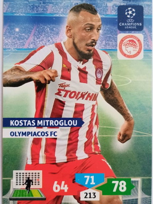 Kostas Mitroglou Olympiacos collectible card