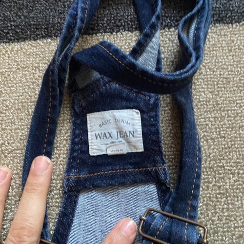 Denim romper used, short, blue, A-Style