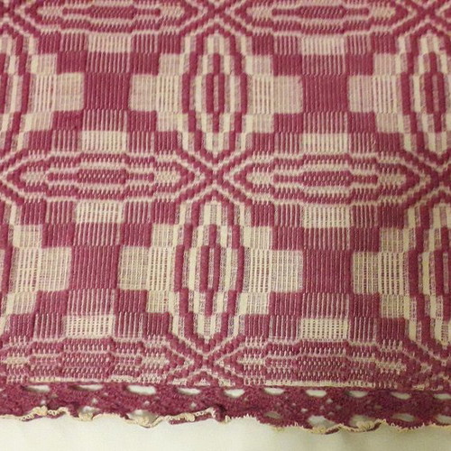 Woven loom blanket all-wool purple new