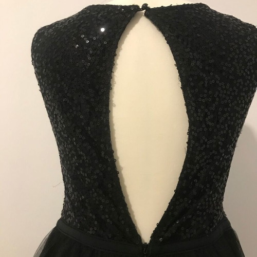 Dorothy Perkins mini dress with open back, new, size S, black