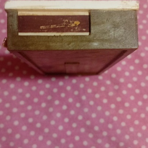 Thassos cigarette case used, vintage collectible 1980 with tile