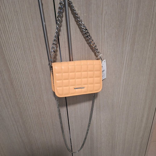 Bershka orange shoulder bag new with 2 chains