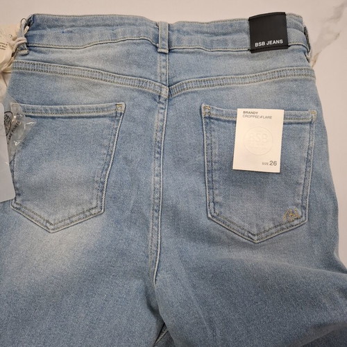BSB Jeans Brandy Cropped Flare new, light blue wash