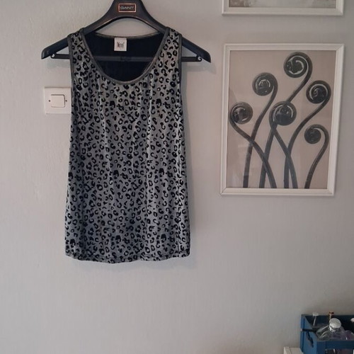 Animal Print Shirt Dina silver medium like new