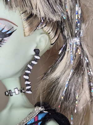 Monster High Sweet1600 Frankie's Earrings 3D Printed Handmade