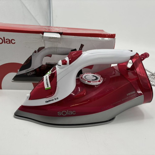 Solac Optima 3.0 Steam Iron 2800W Ceramic Soleplate New