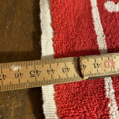 Bud Beer bar towel used, vintage