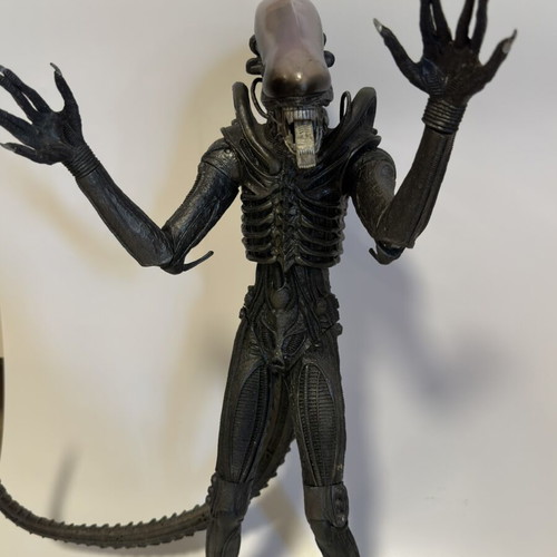 Alien figure refurbished, 80cm length with tail, 50cm height