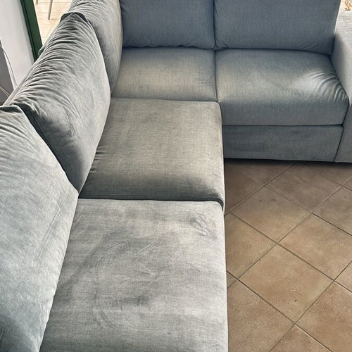 Corner sofa bed new, double bed, Greek product, wood from Karpenisi