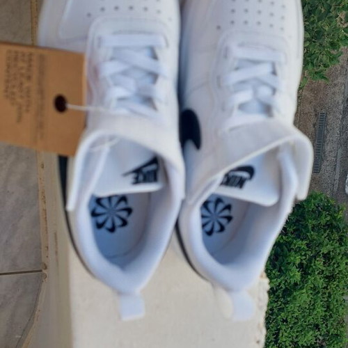Nike white athletic shoes size 28 new with box and tag