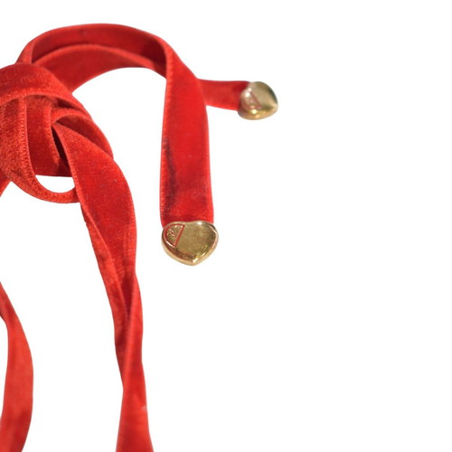 Louis Vuitton Sweet Monogram Red Velvet Choker necklace like new