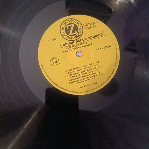 Imti-illimani 5 Canto de pueblos andinos vol. II vinyl record like new