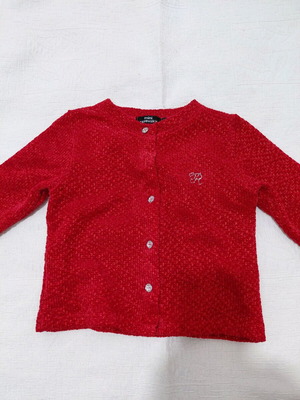 Mini Raxevsky red children's cardigan No 5 like new