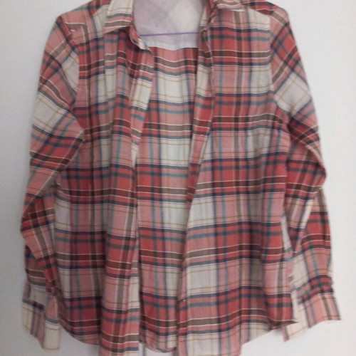 Zara plaid shirt XL like new, colorful, thin