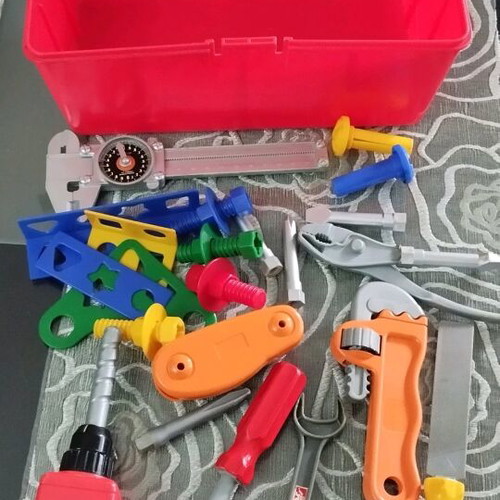 Children's tools like new with toolbox