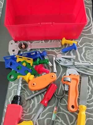 Children's tools like new with toolbox