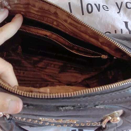 Moschino shoulder bag used, black and gold