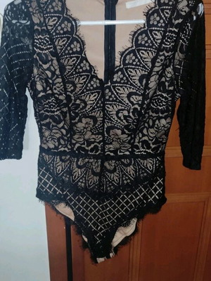 Black Lace Bodysuit Acne Studios size M 38 10 like new