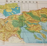Macedonia map from the 1970s