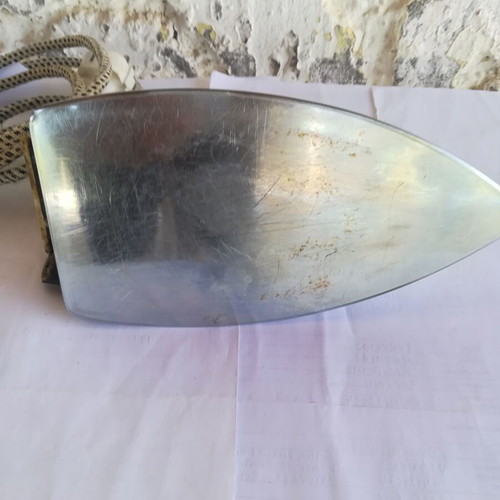 AEG vintage electric iron with fabric cord