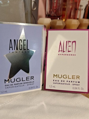 Mugler set of 2 samples Angel Fantasm Sensuelle & Alien Hypersense new