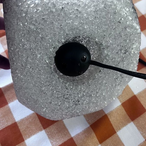 Vintage dice table lamp