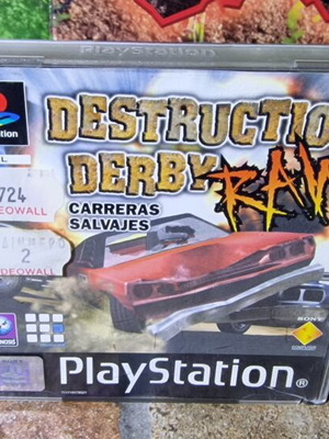 Destruction Derby Raw PlayStation 1 game used, PAL complete