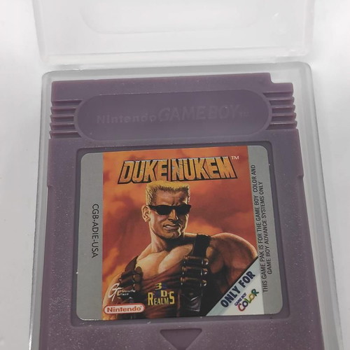 Duke Nukem Game Boy Color cartridge like new with renewed shell