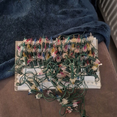 Vintage Christmas tree lights 80-90s, one string working